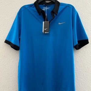 NWT Nike Dri-Fit Golf Men’s Polo with Black Collar
